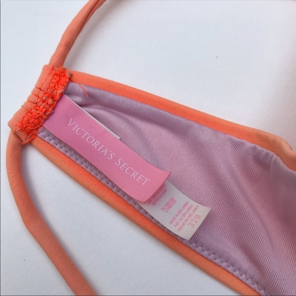 Victoria’s Secret String Bikini Top Pink Padded S - Picture 3 of 5